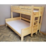 Cama litera de madera maciza Basilio