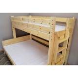 Solid pine wood bunk bed Basilio