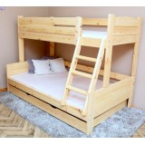 Cama litera de madera maciza Luis