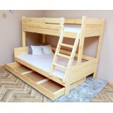 Cama litera de madera maciza Luis