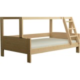 Cama litera de madera maciza Luis