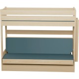Litera con Sofá Cama – Madera Maciza de Pino Carlos + Colchones