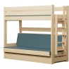 Litera con Sofá Cama – Madera Maciza de Pino Carlos + Colchones