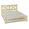 Cama doble de madera maciza Campo S