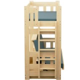 Litera con Sofá Cama – Madera Maciza de Pino Fabio + Colchones