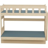 Litera con Sofá Cama – Madera Maciza de Pino Fabio + Colchones